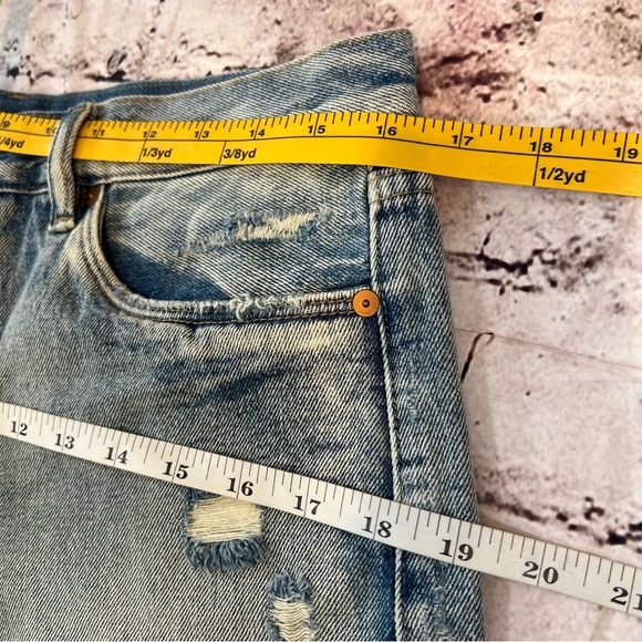 BLANK NYC Women's Denim Cut Off HOLLYWEIRD High Rise Frayed Hot Shorts Size 30 - Picture 6 of 8